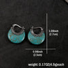 Ancient Aztec Turquoise Earrings