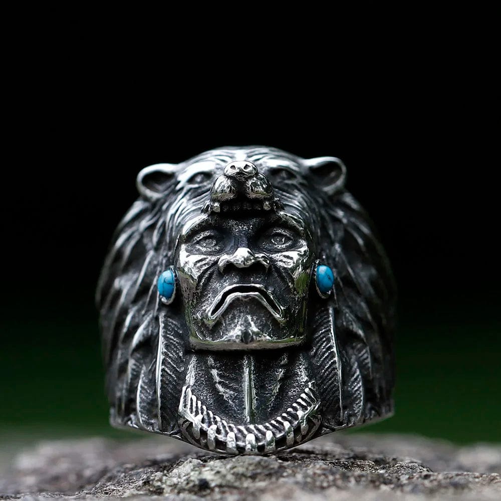 Aztec Design Ring