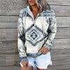 aztec half zip hoodie