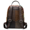 Aztec leather backpack