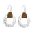 Aztec Leather Earrings