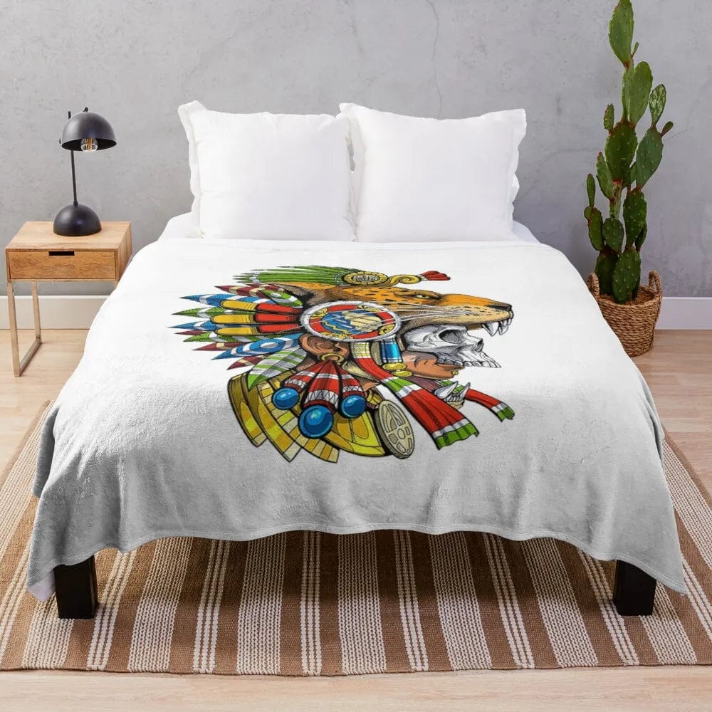 Aztec Warrior Blanket