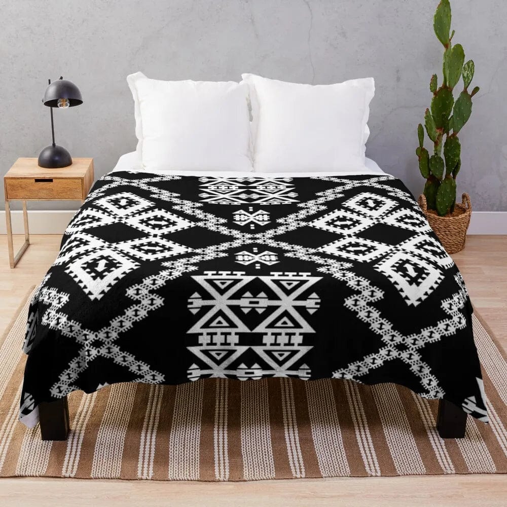 black aztec blanket