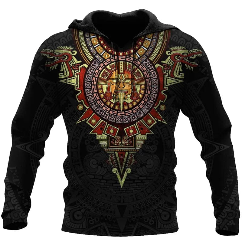 black aztec hoodie