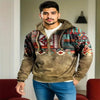 mens western aztec hoodie