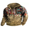 mens western aztec hoodie