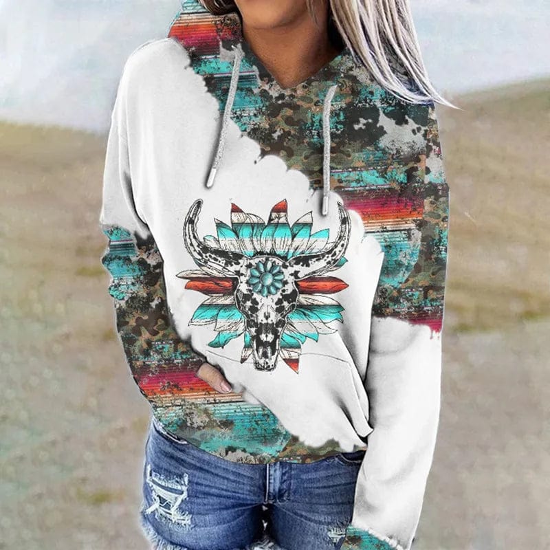 western aztec hoodie